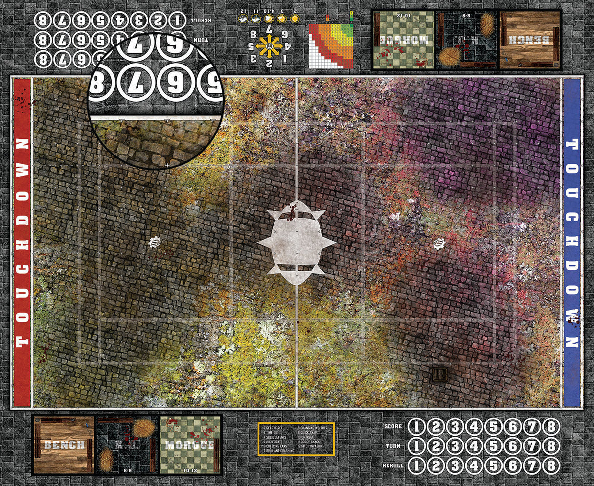 Mats by Mars:  Abandoned City v1.0 Fantasy Football Play Mat / Pitch