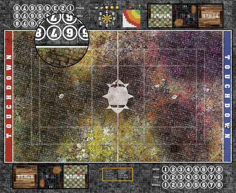 Mats by Mars:  Abandoned City v1.0 Fantasy Football Play Mat / Pitch