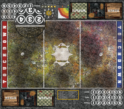 Mats by Mars:  Abandoned City v1.0 Fantasy Football Play Mat / Pitch