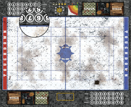 Mats by Mars:  Winter's Wrath v1.0 Fantasy Football Play Mat / Pitch