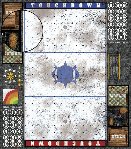 Mats by Mars:  Winter's Wrath v1.0 Fantasy Football Play Mat / Pitch