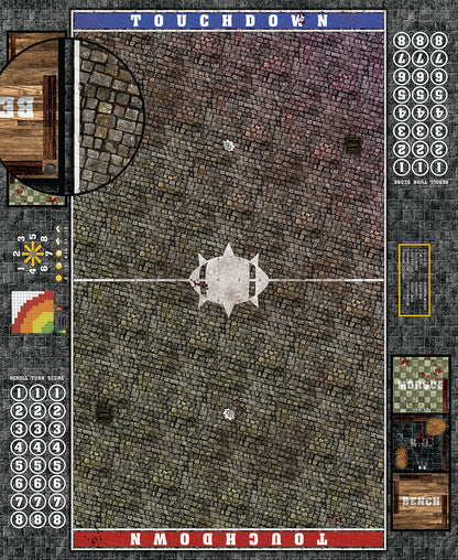 Mats by Mars:  Bustling City v1.0 Fantasy Football Play Mat / Pitch