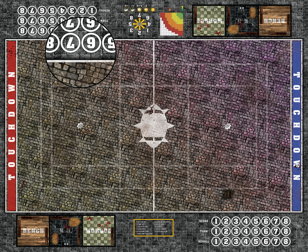 Mats by Mars:  Bustling City v1.0 Fantasy Football Play Mat / Pitch