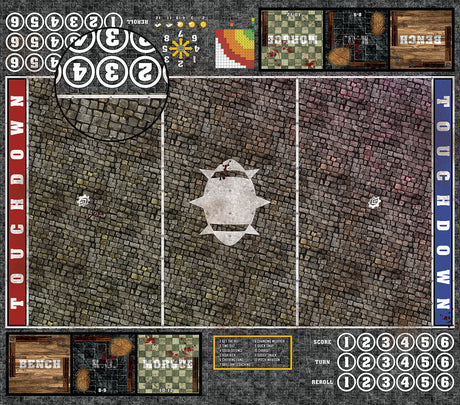 Mats by Mars:  Bustling City v1.0 Fantasy Football Play Mat / Pitch