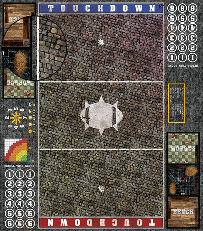 Mats by Mars:  Bustling City v1.0 Fantasy Football Play Mat / Pitch