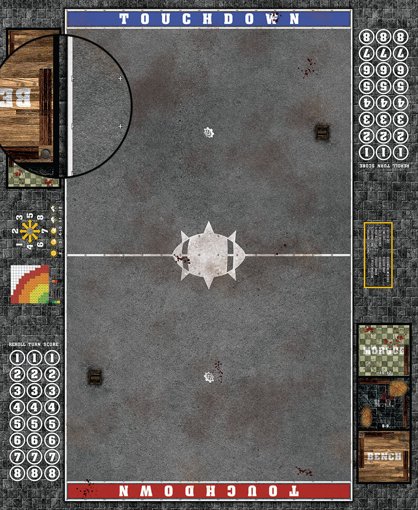 Mats by Mars:  Astro Granite Fantasy Football Play Mat / Pitch