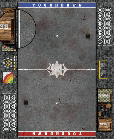 Mats by Mars:  Astro Granite Fantasy Football Play Mat / Pitch