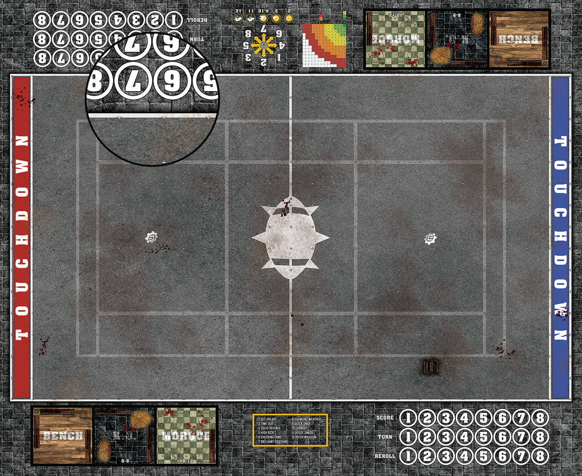 Mats by Mars:  Astro Granite Fantasy Football Play Mat / Pitch