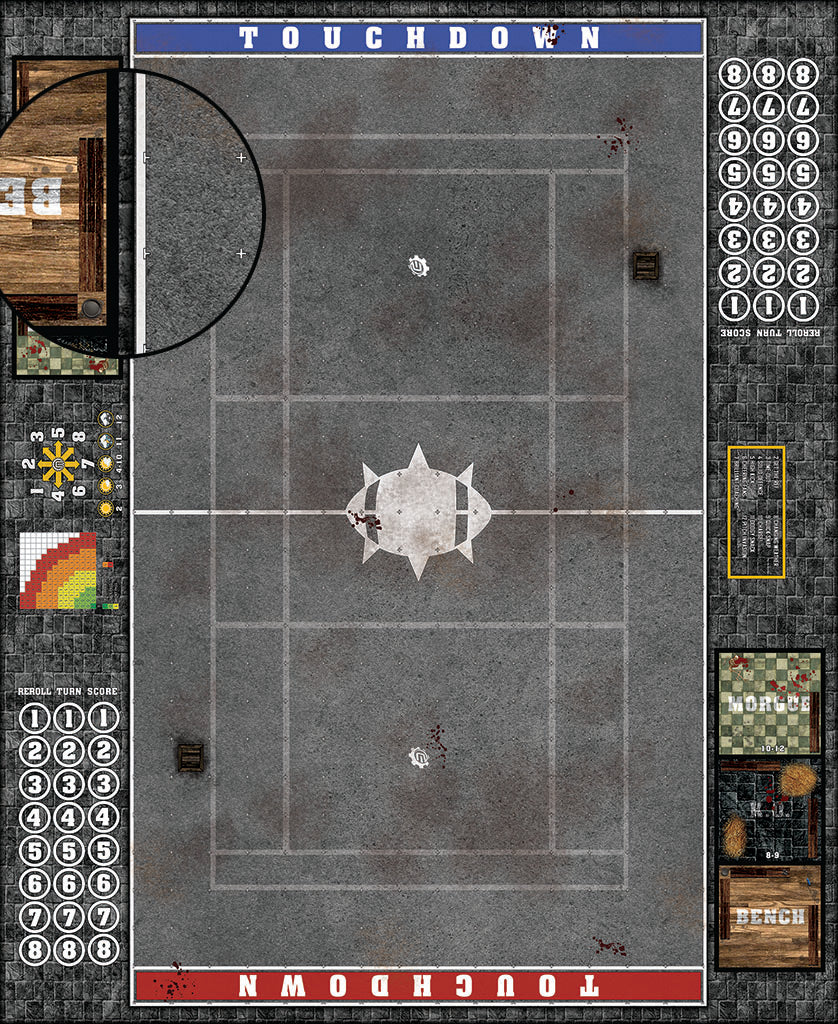 Mats by Mars:  Astro Granite Fantasy Football Play Mat / Pitch