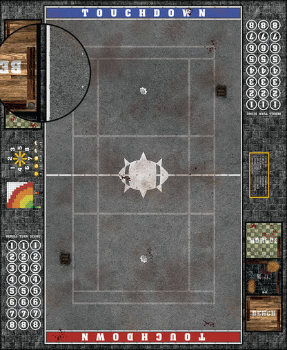 Mats by Mars:  Astro Granite Fantasy Football Play Mat / Pitch