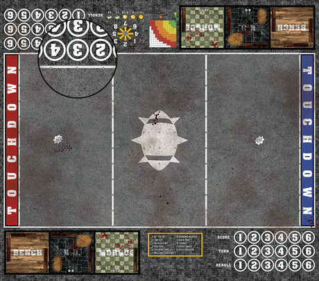 Mats by Mars:  Astro Granite Fantasy Football Play Mat / Pitch