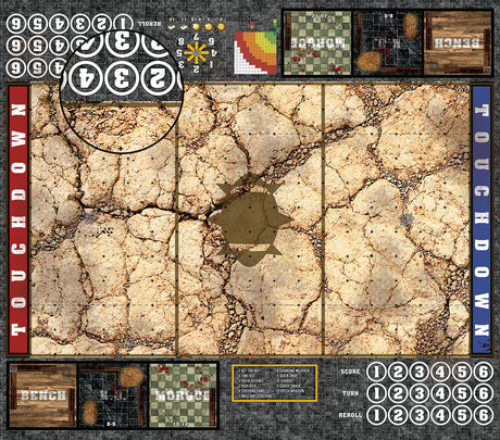 Mats by Mars:  Desert Fantasy Football Play Mat / Pitch