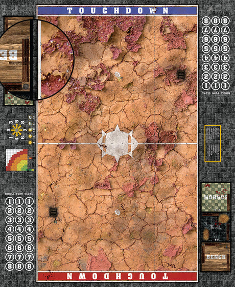 Mats by Mars:  Badlands Fantasy Football Play Mat / Pitch