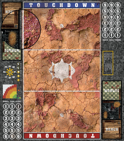 Mats by Mars:  Badlands Fantasy Football Play Mat / Pitch