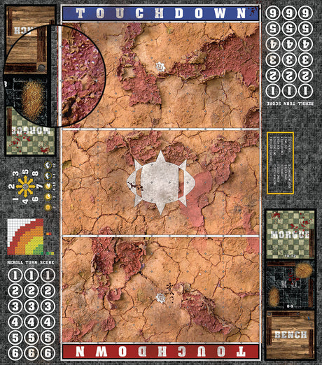 Mats by Mars:  Badlands Fantasy Football Play Mat / Pitch