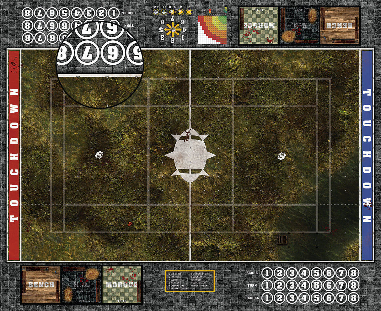 Mats by Mars:  Swamplands Fantasy Football Play Mat / Pitch