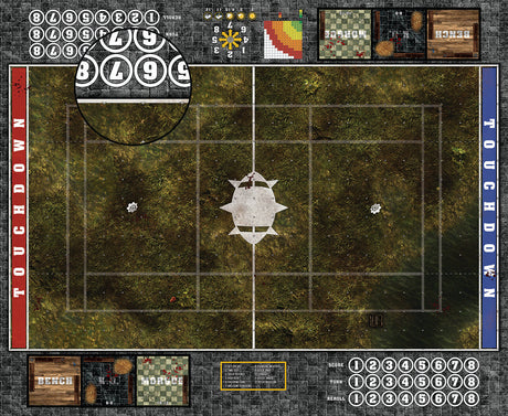Mats by Mars:  Swamplands Fantasy Football Play Mat / Pitch