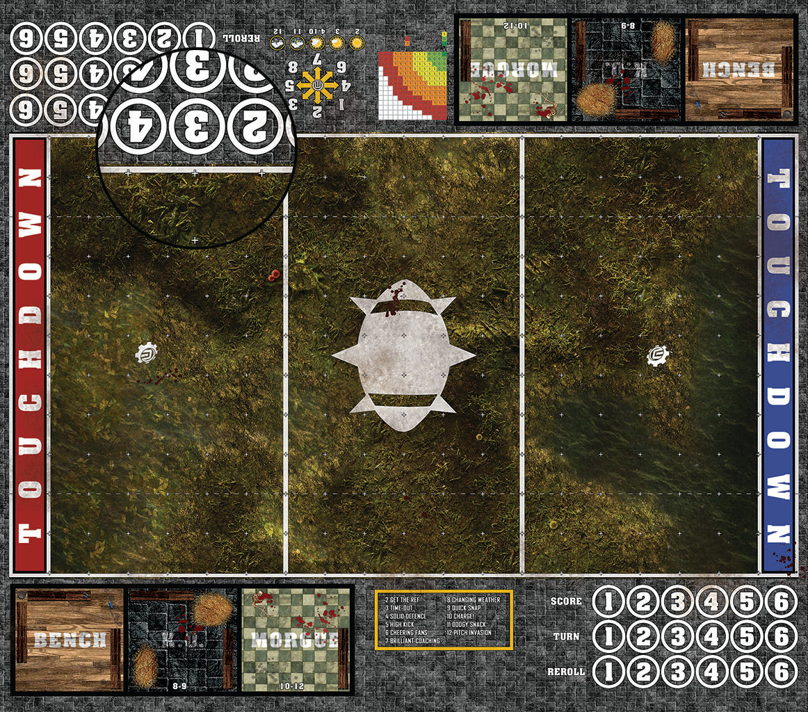 Mats by Mars:  Swamplands Fantasy Football Play Mat / Pitch