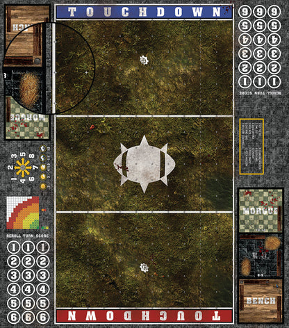Mats by Mars:  Swamplands Fantasy Football Play Mat / Pitch