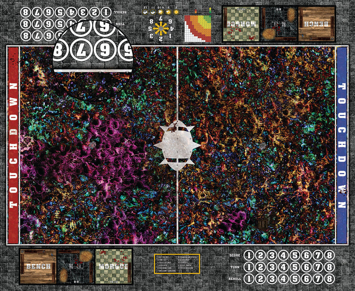 Mats by Mars:  Chaos Realm Fantasy Football Play Mat / Pitch