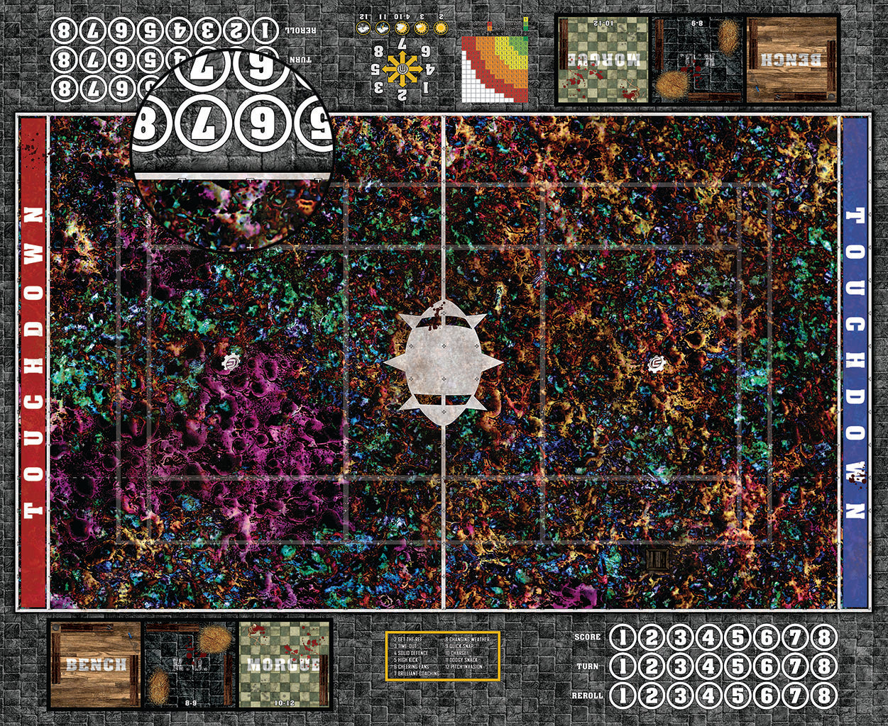 Mats by Mars:  Chaos Realm Fantasy Football Play Mat / Pitch