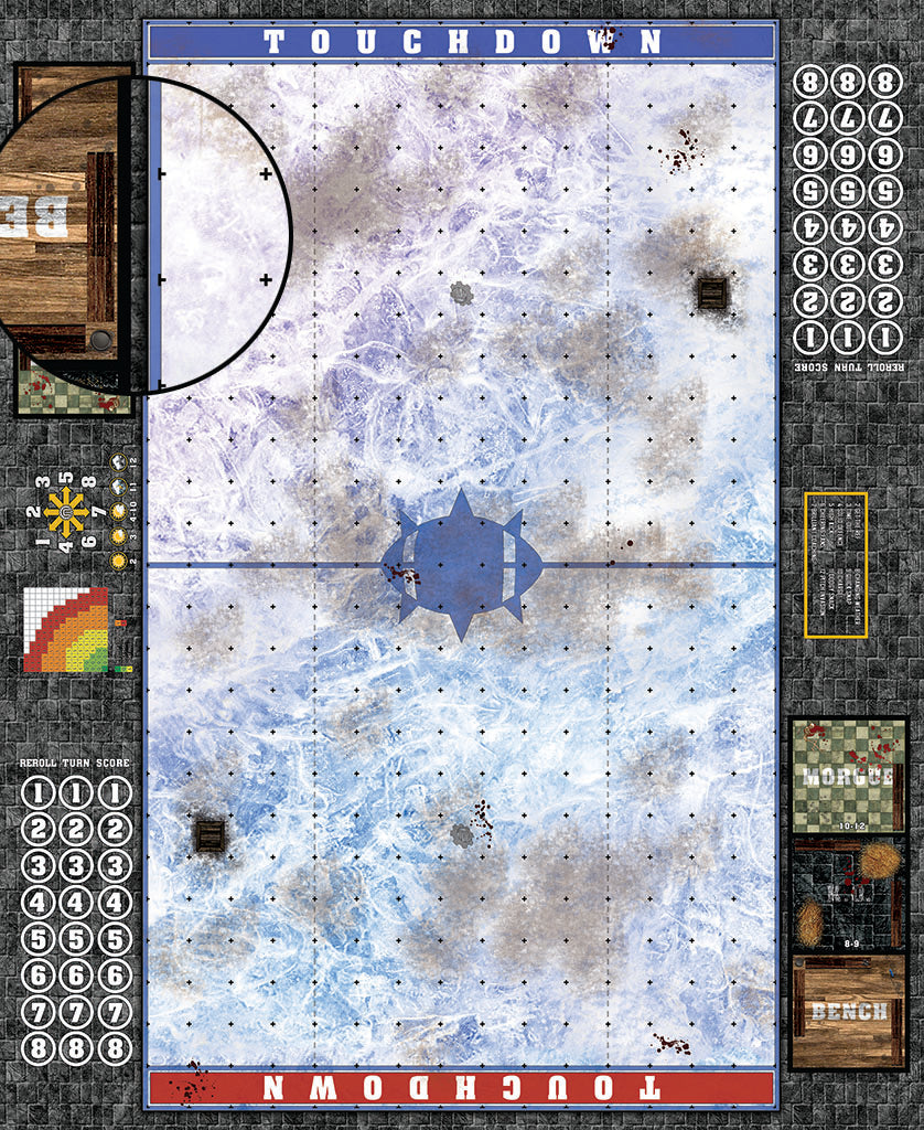 Mats by Mars:  Frozen Lake Fantasy Football Play Mat / Pitch