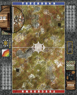 Mats by Mars:  Abandoned City Fantasy Football Play Mat / Pitch