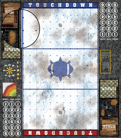Mats by Mars:  Winter's Wrath Fantasy Football Play Mat / Pitch