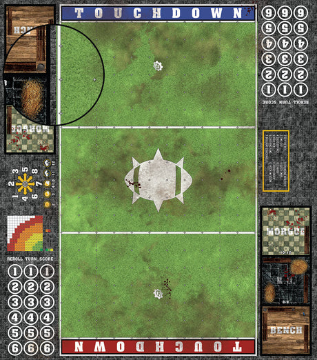 Mats by Mars:  Verdant Field Fantasy Football Play Mat / Pitch