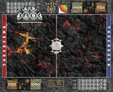 Mats by Mars:  Molten Crust Fantasy Football Play Mat / Pitch
