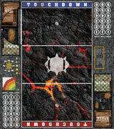 Mats by Mars:  Molten Crust Fantasy Football Play Mat / Pitch
