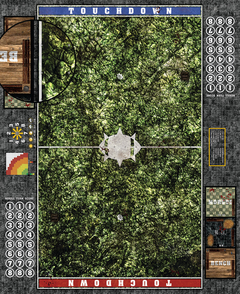 Mats by Mars:  Creeping Mold Fantasy Football Play Mat / Pitch