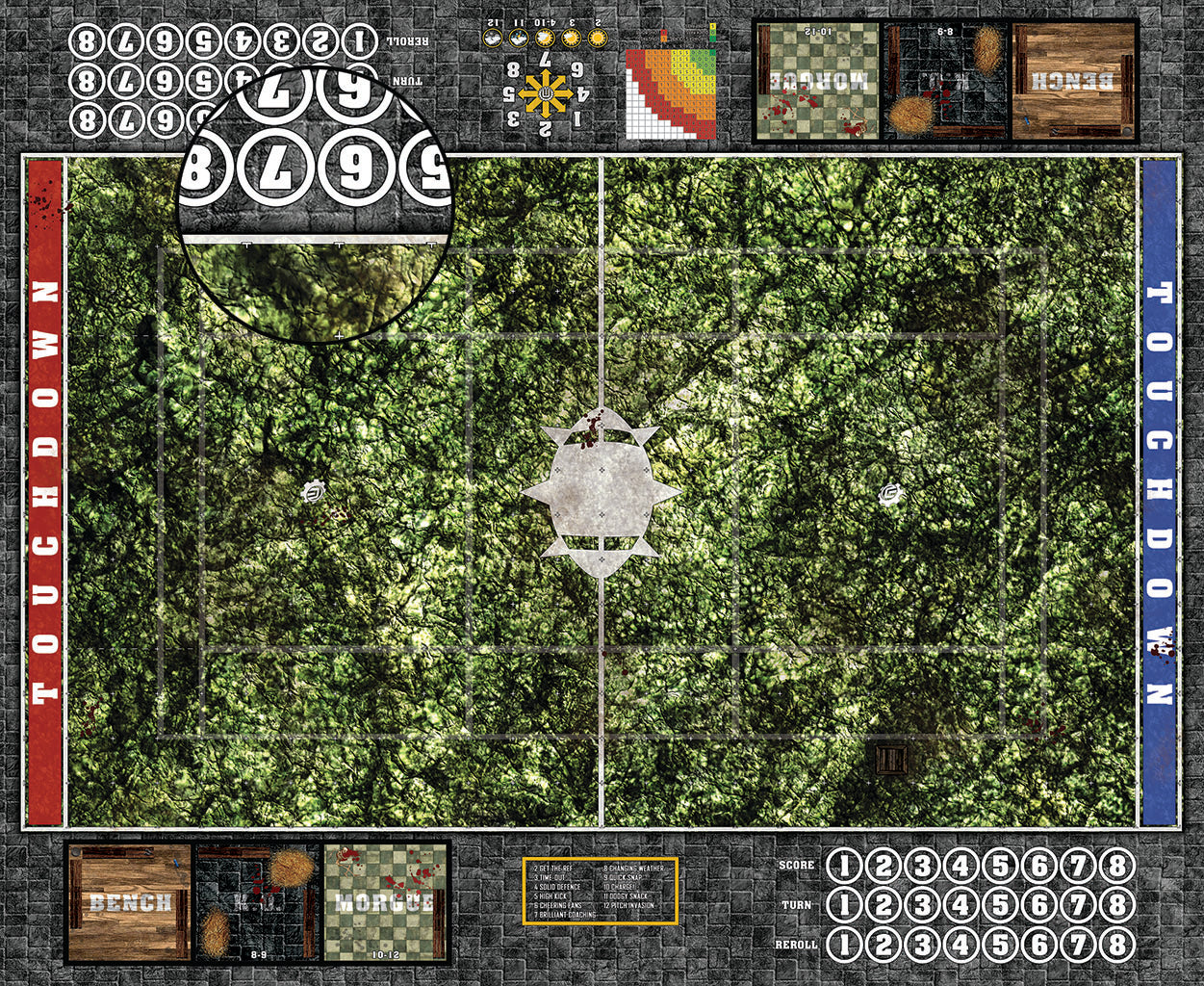 Mats by Mars:  Creeping Mold Fantasy Football Play Mat / Pitch