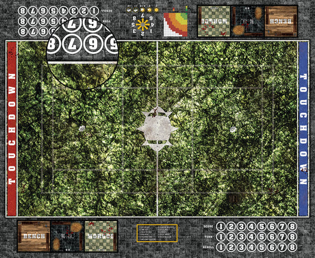 Mats by Mars:  Creeping Mold Fantasy Football Play Mat / Pitch