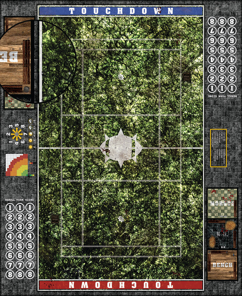 Mats by Mars:  Creeping Mold Fantasy Football Play Mat / Pitch