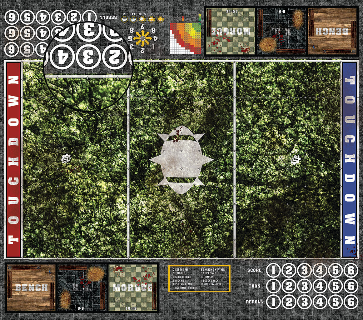 Mats by Mars:  Creeping Mold Fantasy Football Play Mat / Pitch