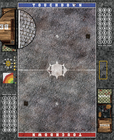 Mats by Mars:  Bustling City Fantasy Football Play Mat / Pitch