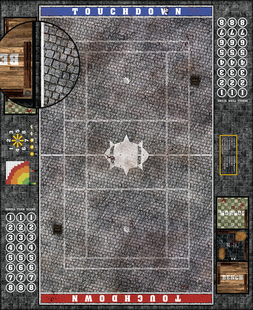 Mats by Mars:  Bustling City Fantasy Football Play Mat / Pitch