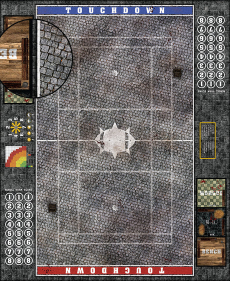 Mats by Mars:  Bustling City Fantasy Football Play Mat / Pitch