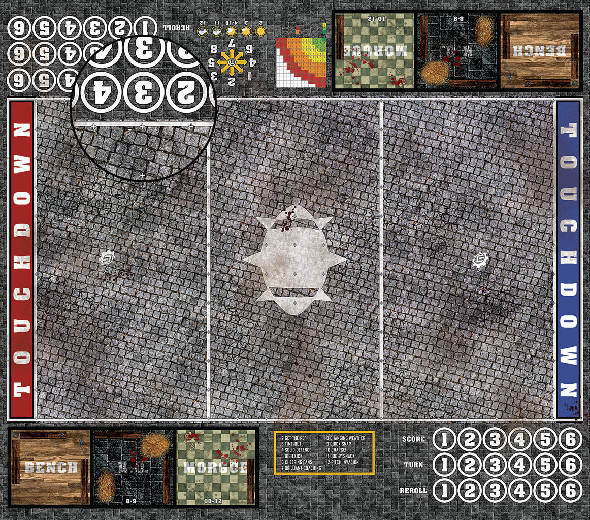 Mats by Mars:  Bustling City Fantasy Football Play Mat / Pitch