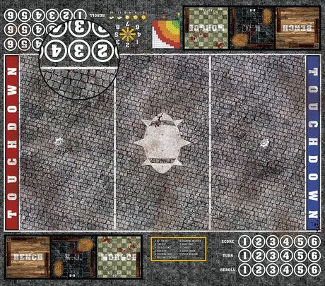 Mats by Mars:  Bustling City Fantasy Football Play Mat / Pitch