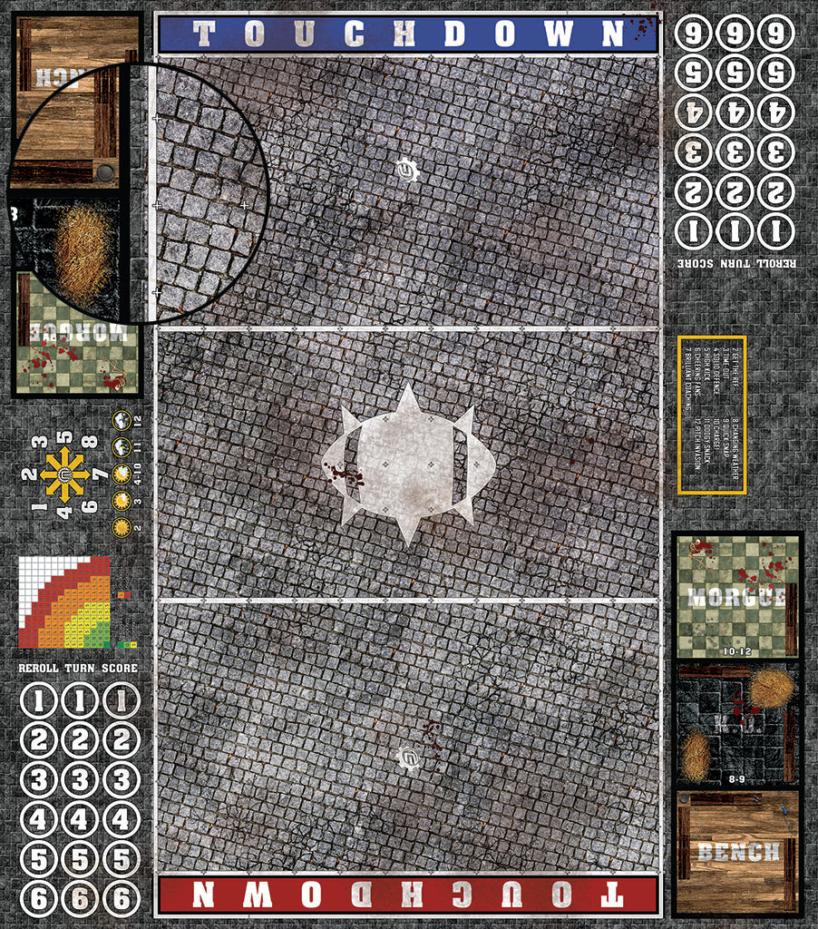 Mats by Mars:  Bustling City Fantasy Football Play Mat / Pitch