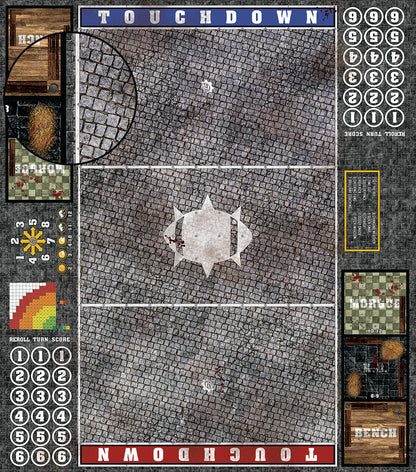 Mats by Mars:  Bustling City Fantasy Football Play Mat / Pitch