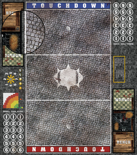 Mats by Mars:  Bustling City Fantasy Football Play Mat / Pitch