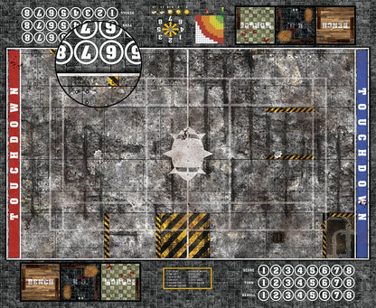 Mats by Mars:  Werkshoppe Fantasy Football Play Mat / Pitch