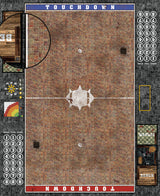 Mats by Mars:  Red Sett Stone Fantasy Football Play Mat / Pitch