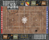 Mats by Mars:  Red Sett Stone Fantasy Football Play Mat / Pitch