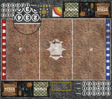 Mats by Mars:  Red Sett Stone Fantasy Football Play Mat / Pitch