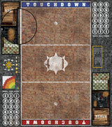 Mats by Mars:  Red Sett Stone Fantasy Football Play Mat / Pitch
