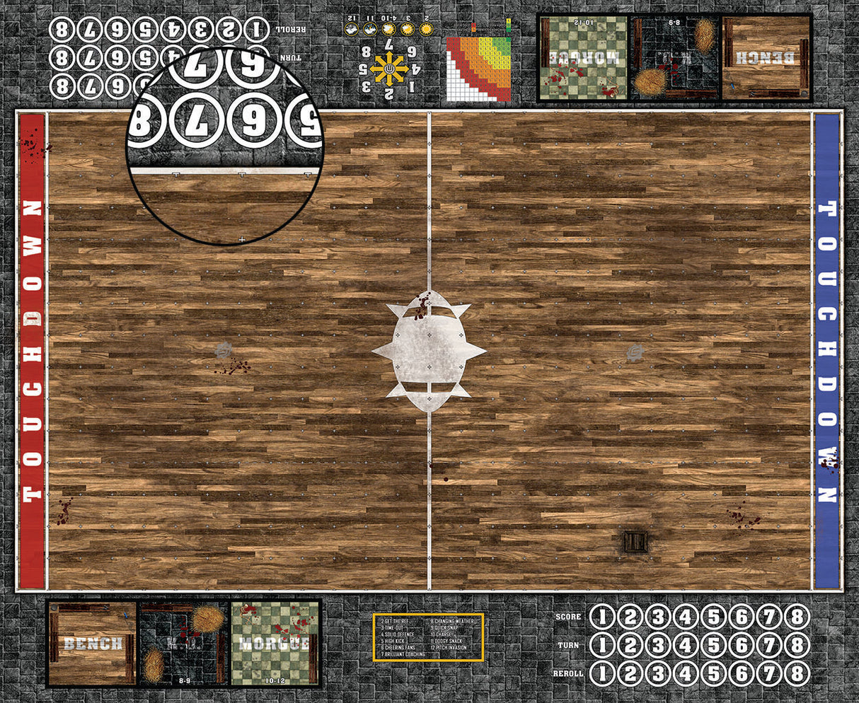 Mats by Mars:  Tavern Fantasy Football Play Mat / Pitch